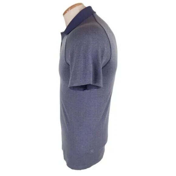 Lululemon Metal Vent Tech Polo Size XS Blue Stripe - Picture 3 of 5